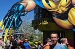 Passeando no setor da Marvel, no parque da Universal, em Orlando, na Flórida - Estados Unidos